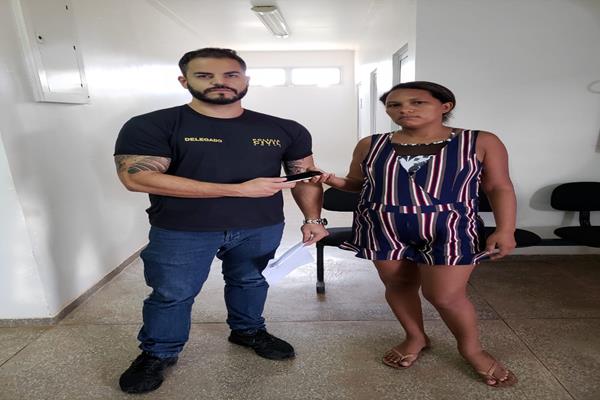 Devolução do aparelho celular recuperado ao seu proprietário(a) 